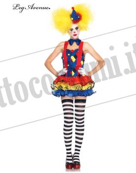 Costume da Clown GIGGLES THE CLOWN